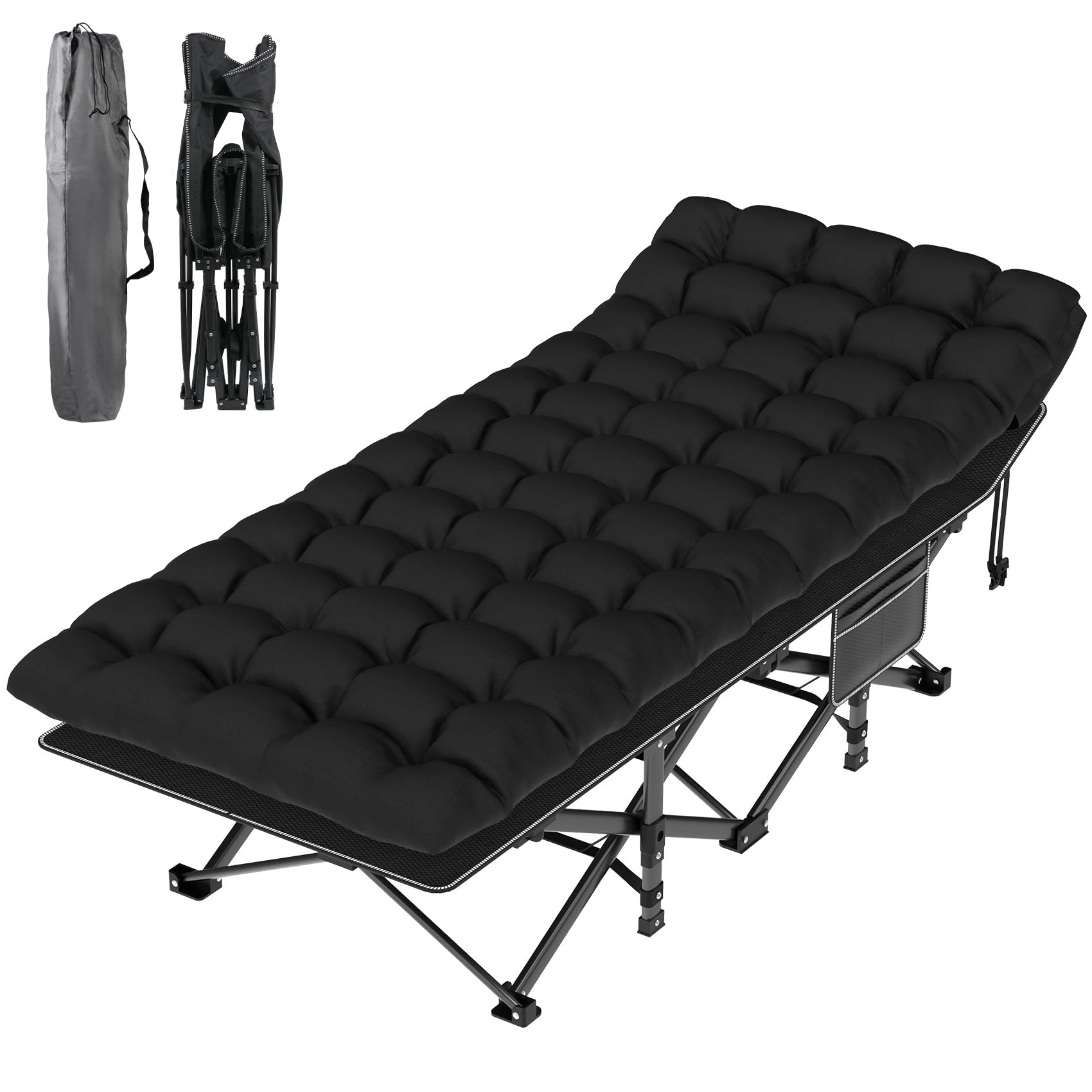 Amazon.com: Suteck Camping Cot, Folding Camping Cot Bed for Adults